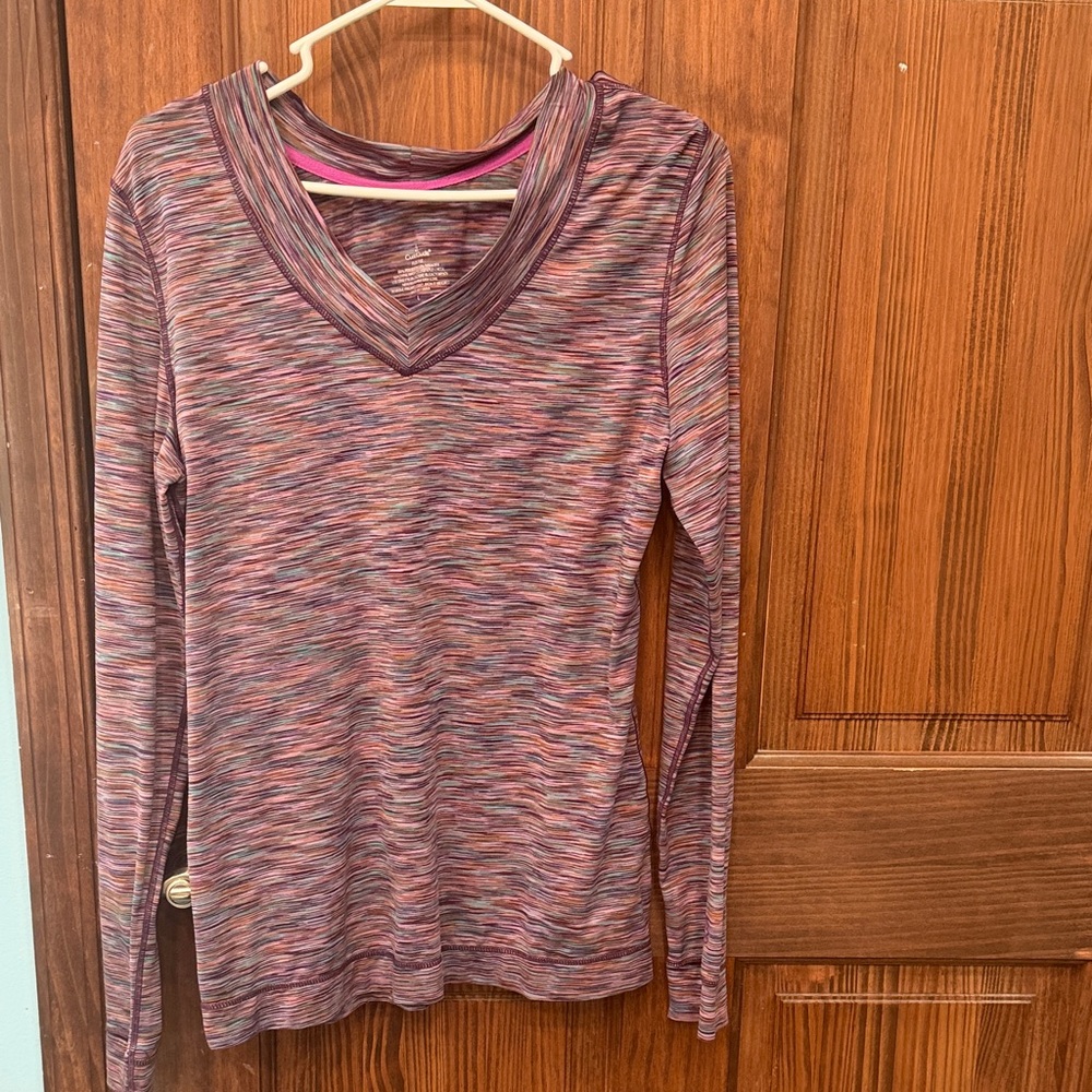 Cuddl Duds Women's Multicolor Long Sleeve Tee